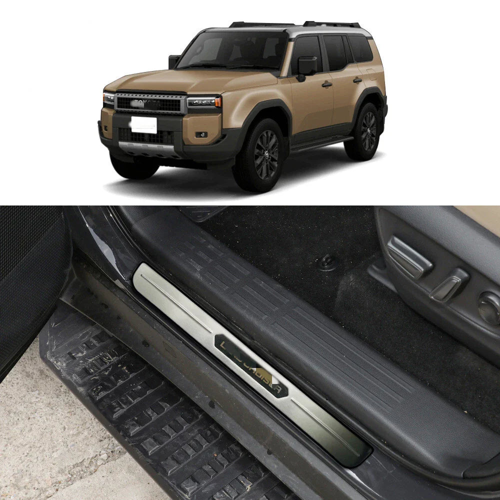 4x Outside Door Sill Trim Cover for Land Cruiser Prado J250 (2024–2024)