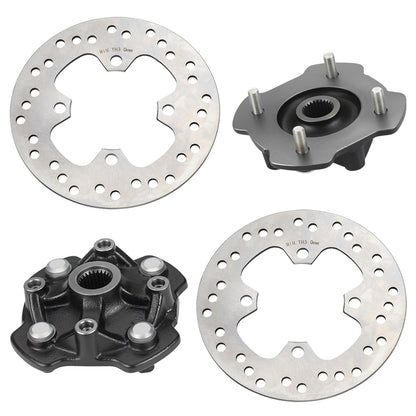 Set of 2 Wheel Hubs & Brake Discs for Honda Foreman Rubicon 500 (2015–2019)
