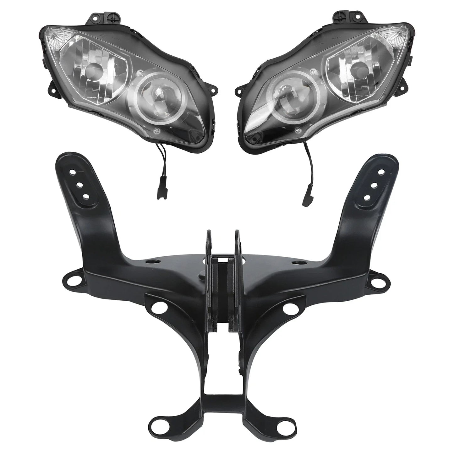Front Headlight Assembly & Fairing Stay Bracket for Yamaha YZF R1 (2007-2008)