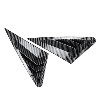 Carbon Rear Window Louver Cover Trim for Audi A3 S3 RS3 Sedan (2014-2020)