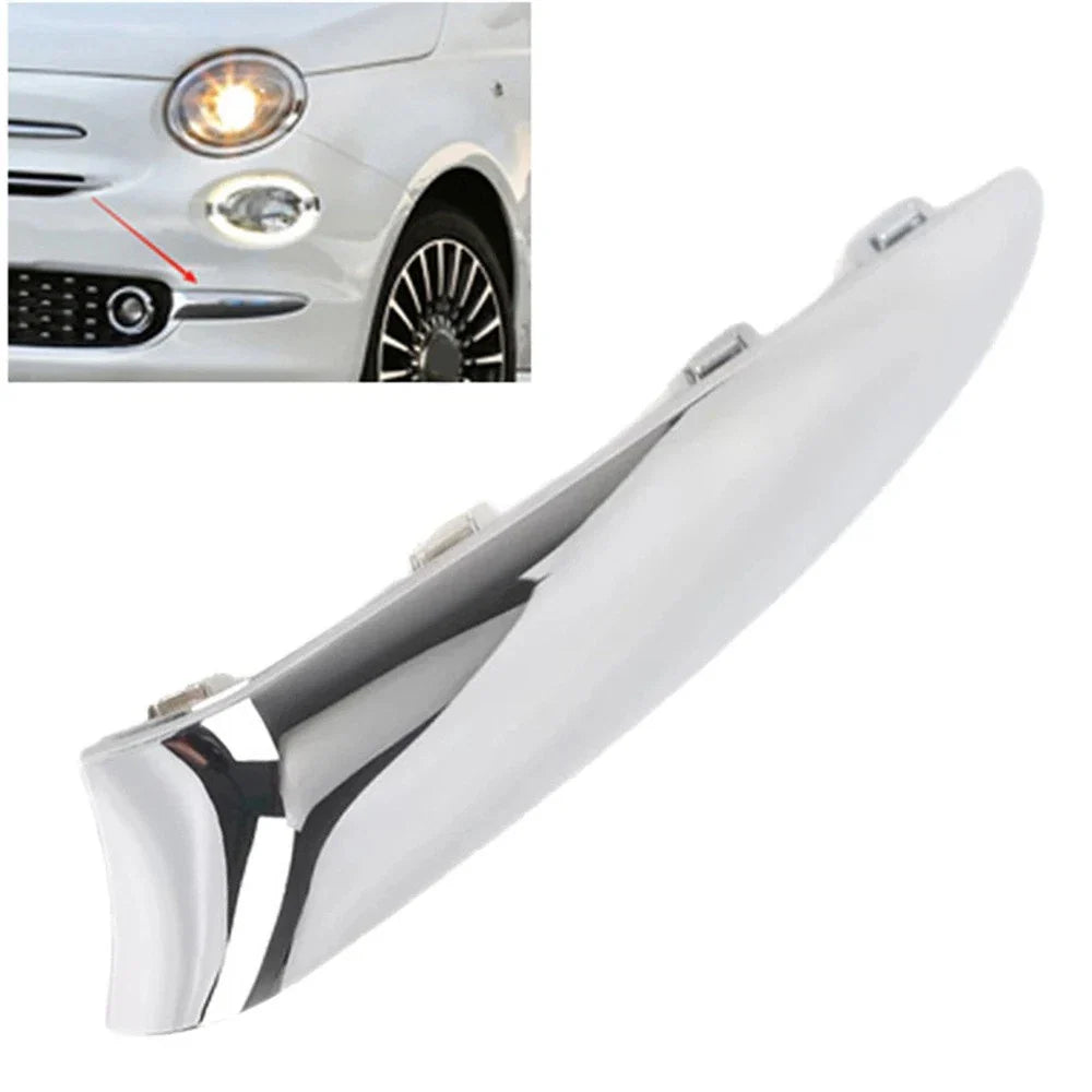 Left Front Bumper Moulding Chrome Trim for Fiat 500 312 Lounge (2016-2020)