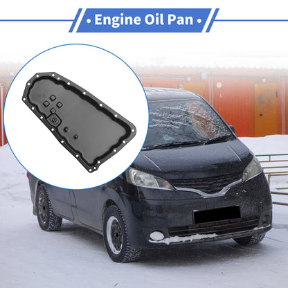 1 Pc Engine Oil Pan for Nissan NV200 (2013-2014) 2.0L Iron Black