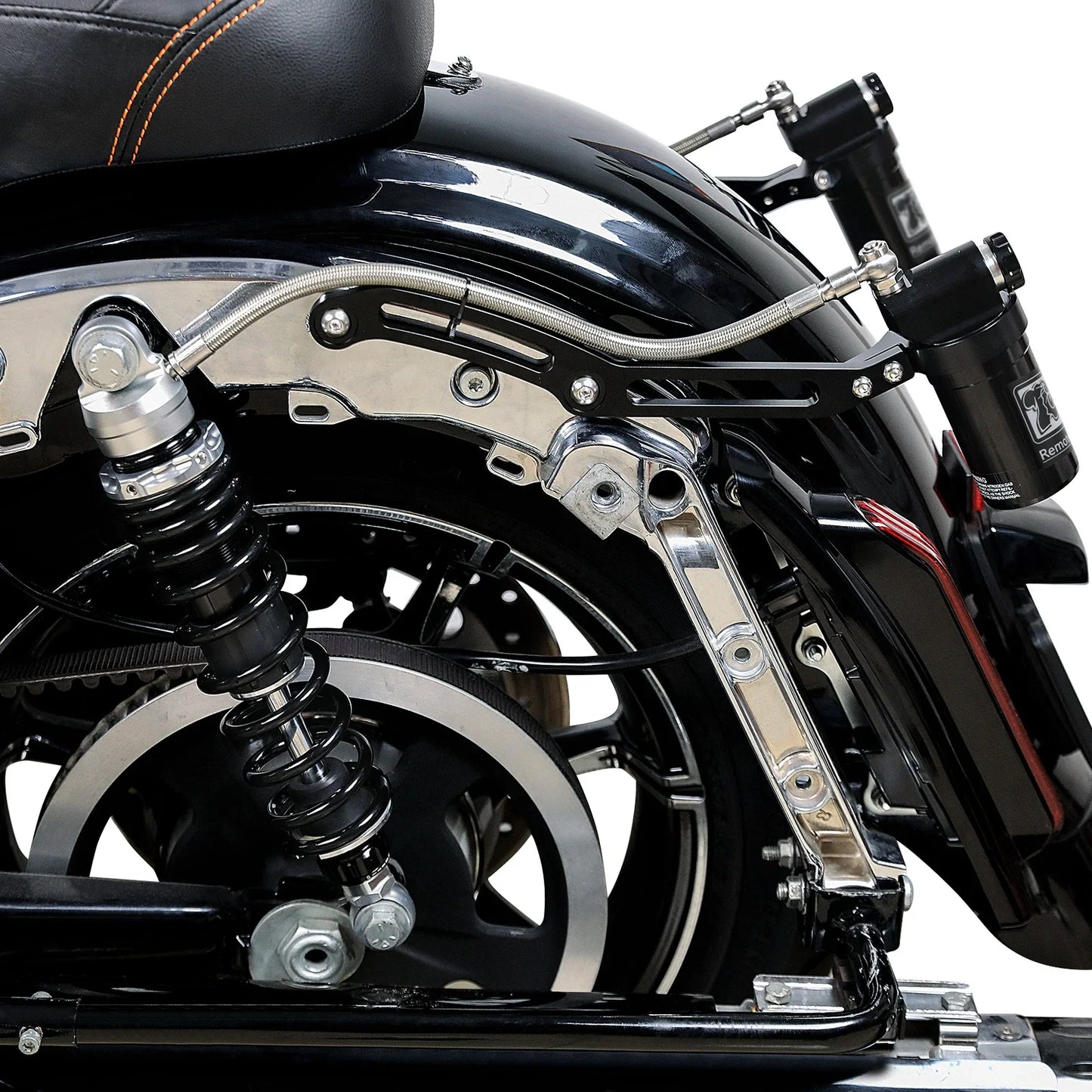 Remote Reservoir Rear Shocks for Harley Road Glide (2014-2024)