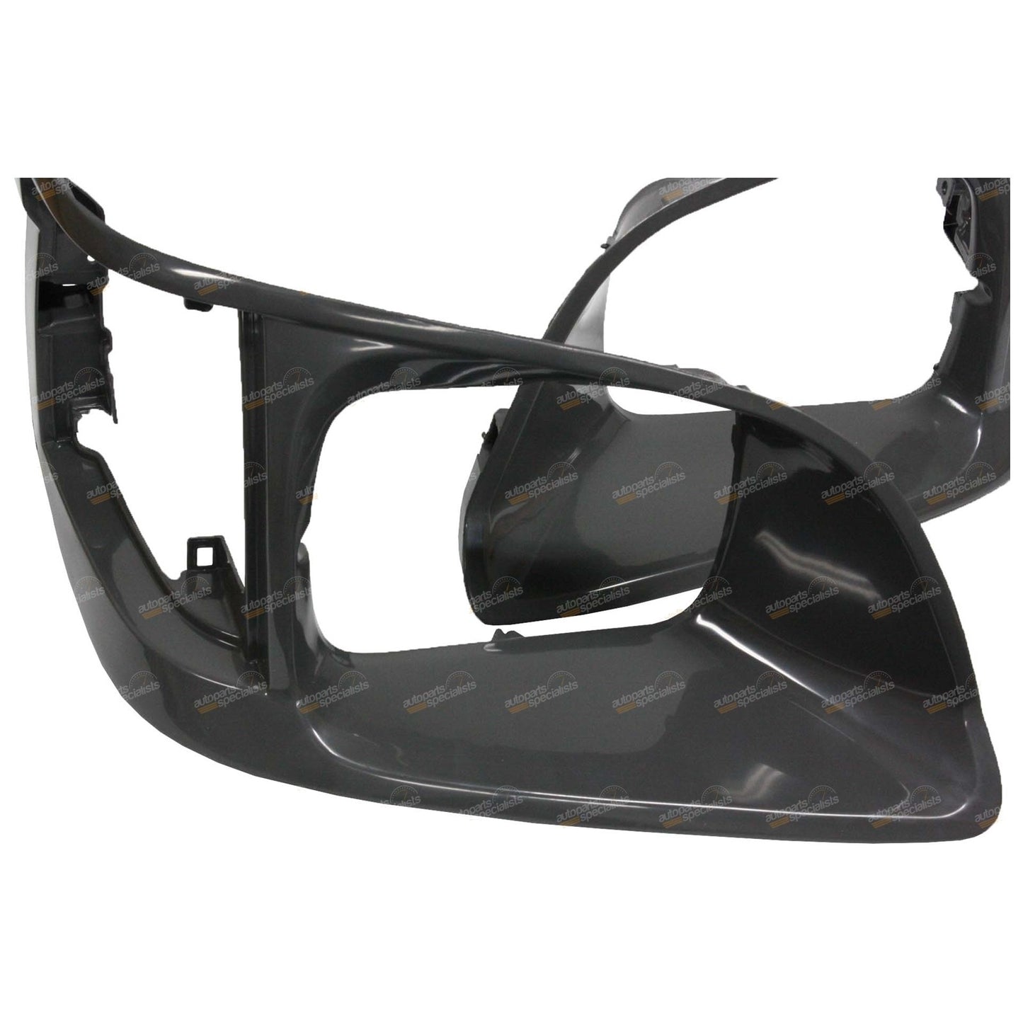 Set of 2 Dark Grey Headlight Surrounds for Toyota Hiace (1998–2005)