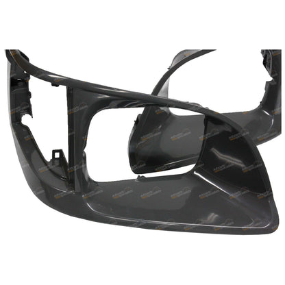 Set of 2 Dark Grey Headlight Surrounds for Toyota Hiace (1998–2005)