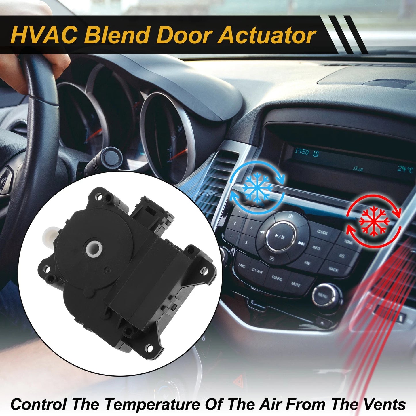 HVAC Heater Blend Door Actuator for Toyota Prius (2004–2009) No. 8710647100