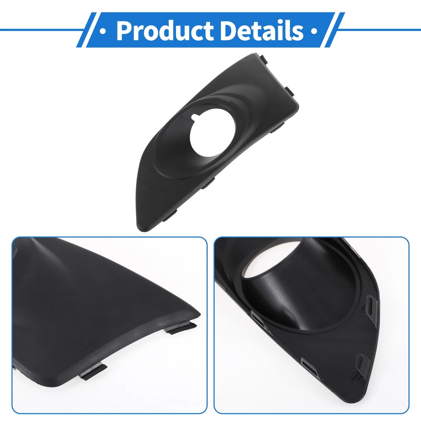 Fog Light Grill for Chevrolet Aveo (2011–2014) No. 96694767 Black