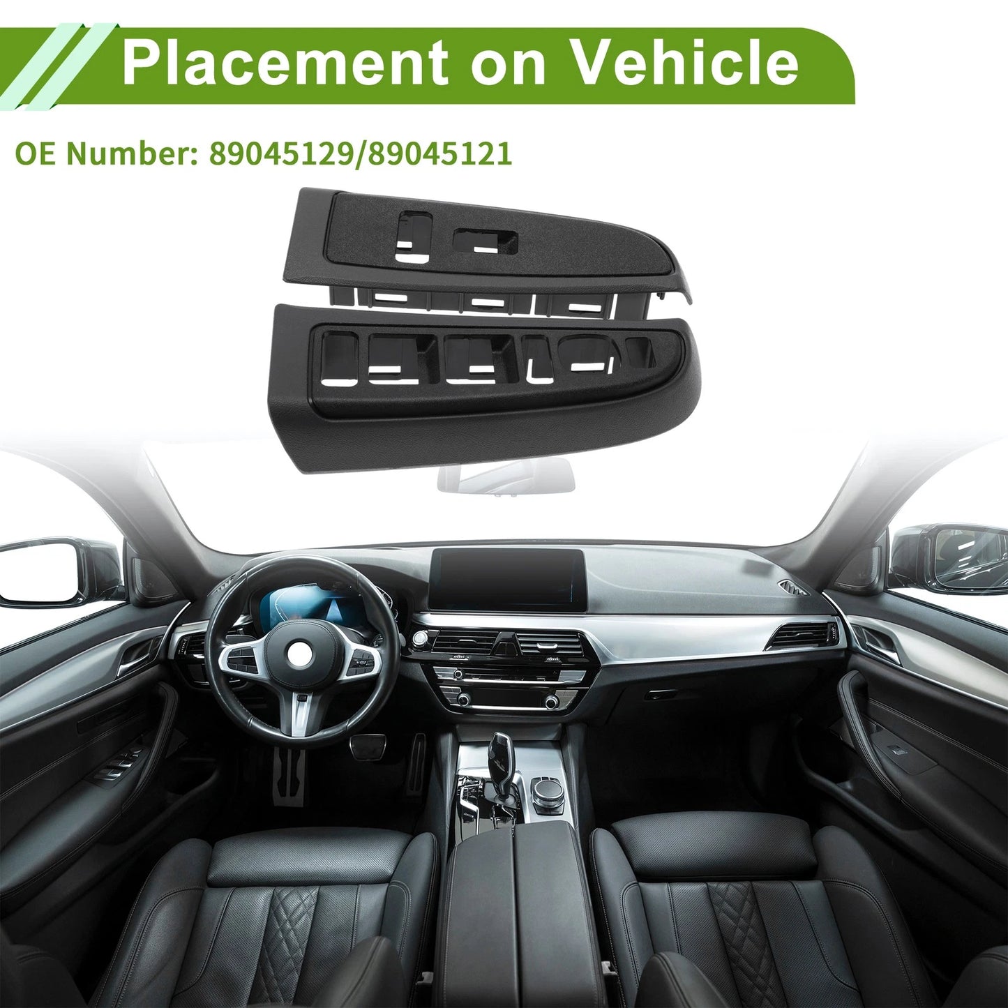 Window Switch Bezel Cover for Chevy Avalanche 1500 2500 (2004–2006) No. 89045129