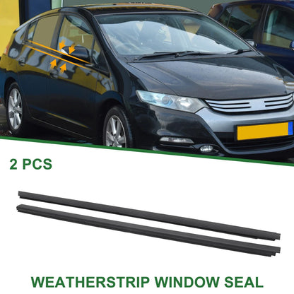 2 x Front Left Right Weatherstrip Window Seals for Honda Insight (2000-2006)