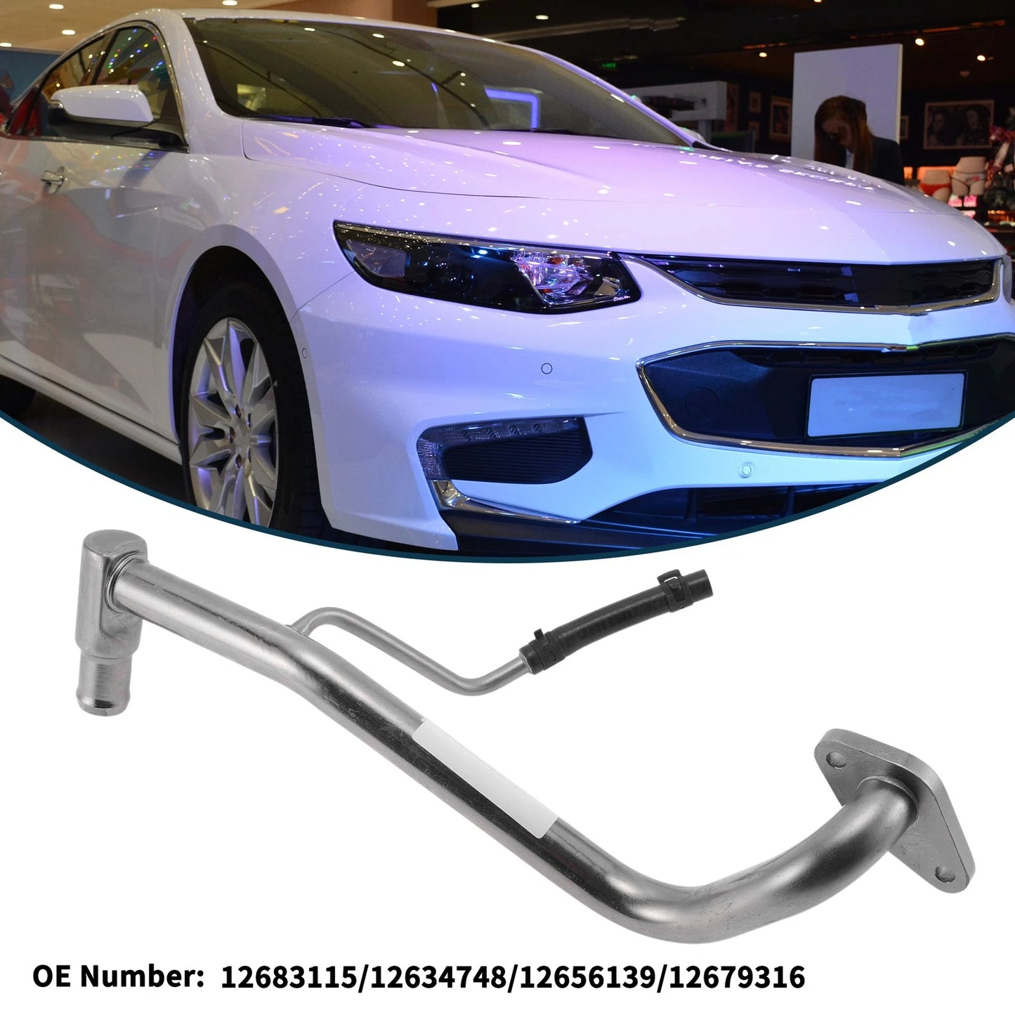Radiator Hose for Chevrolet Malibu 2.0L Gas (2013–2022) OE 12683115/12634748