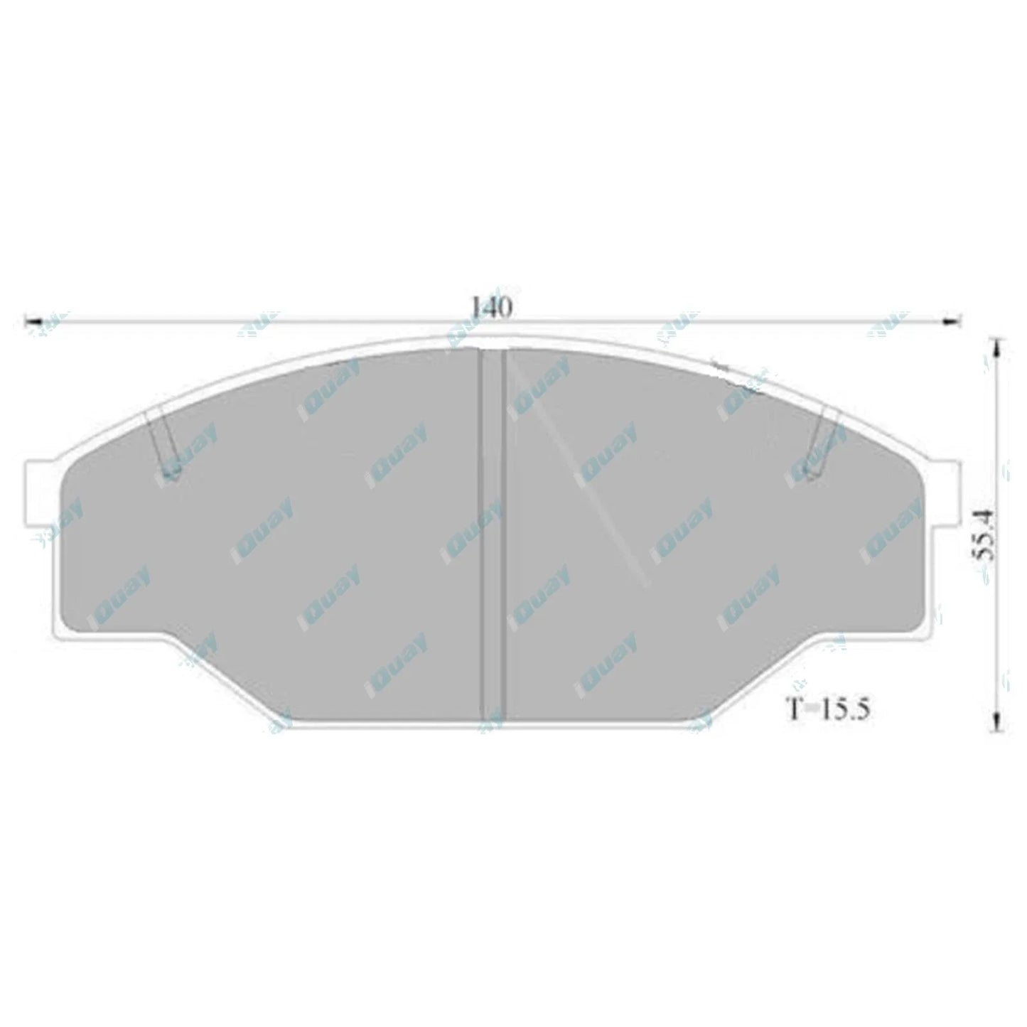 Front Disc Brake Pad Set for Toyota Hiace Van YH50 YH51 YH53 YH63 YH73 (1982-1987)