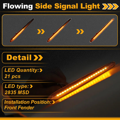 Side Marker Fender Light 50513758 for Alfa Romeo Giulietta (2010–2021) 1 Pair