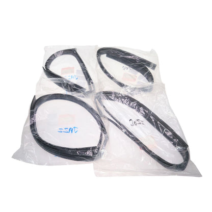 Set of 2 Door Glass Run Channel Seals for Honda Fit Hatchback (2001–2008)