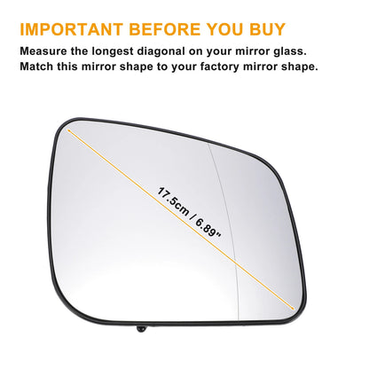 Right Side Heated White Mirror Glass for Mercedes A Class W169 W245