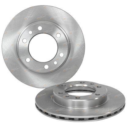 2X Front Disc Brake Rotors for Ford Courier PD 4WD (1996–1999) 275mm