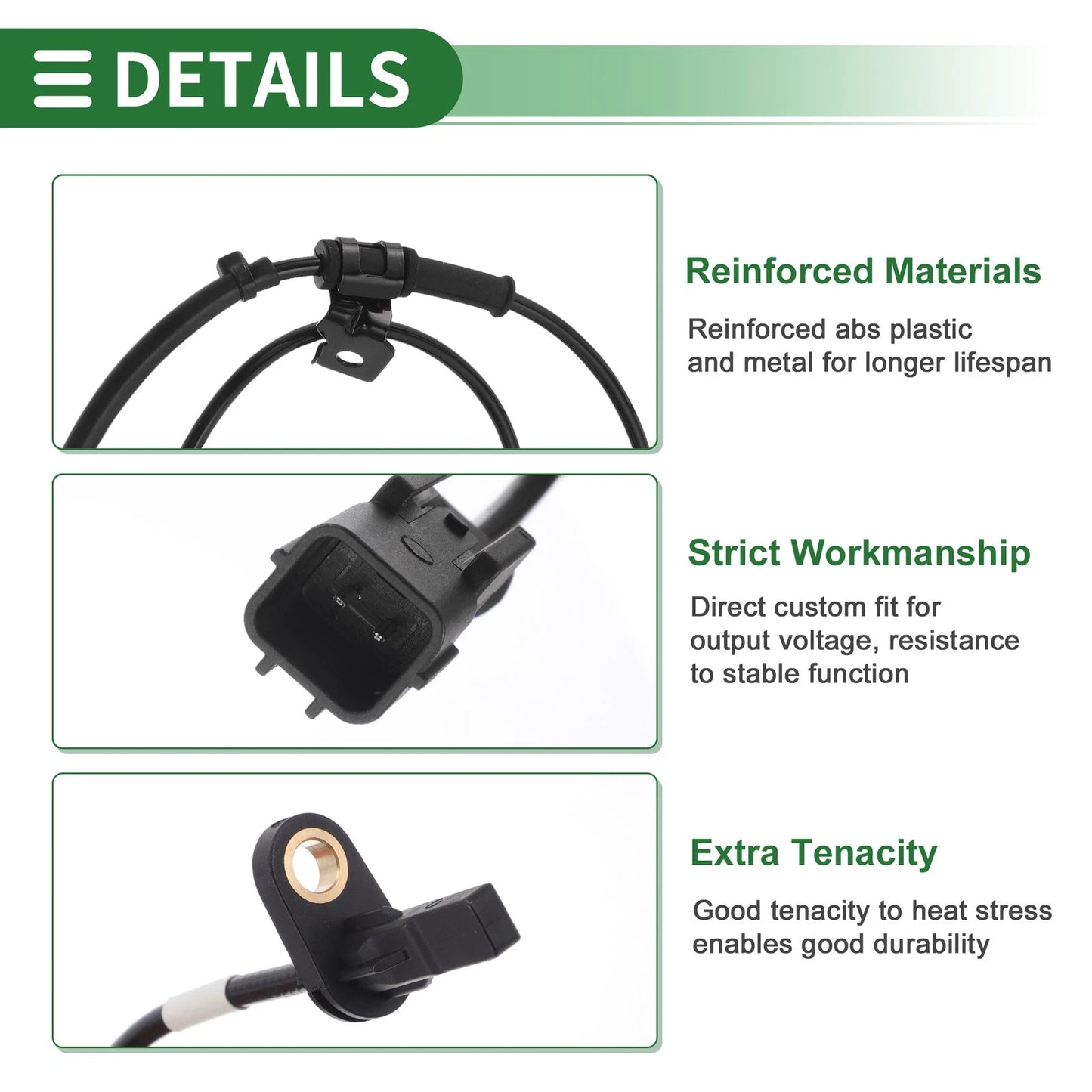 ABS Wheel Speed Sensor No. 58930J9000 for Hyundai Kona (2018–2023)
