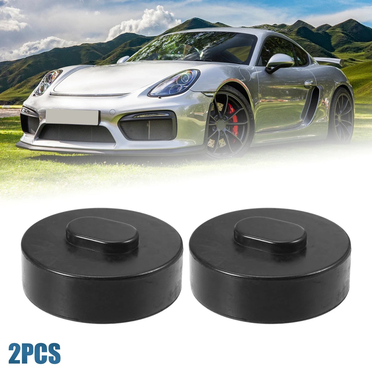 2 x Rubber Jack Puck Lift Pads for Porsche 911