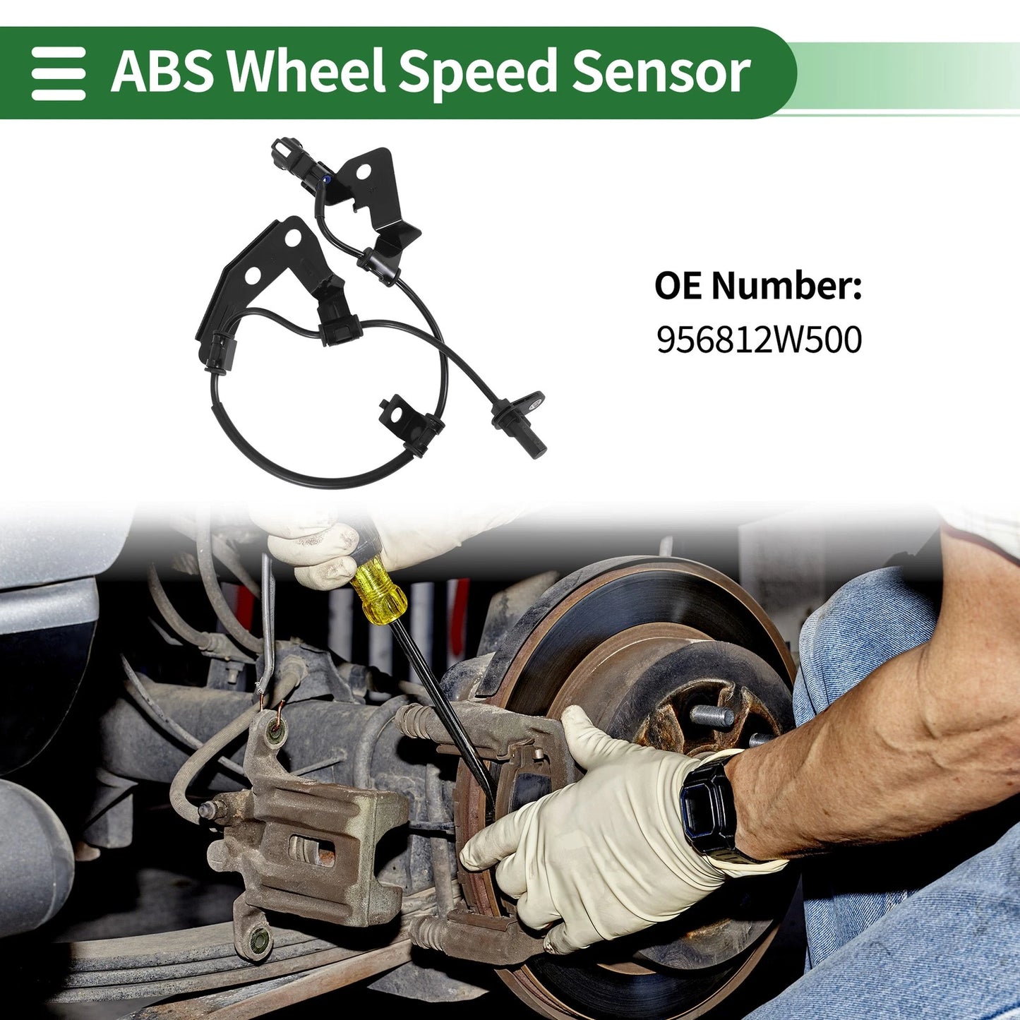 ABS Wheel Speed Sensor No. 956812W500 for Hyundai Santa Fe (2015)