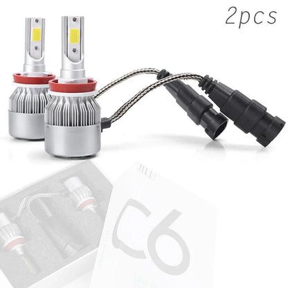 36W COB LED White Headlight Bulbs for H8 H9 H11 (6000K)