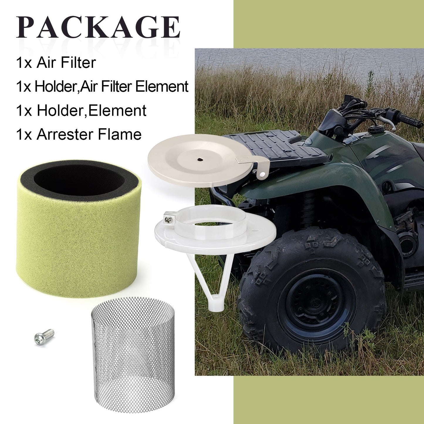 Air Filter & Guide Kit for Kawasaki Prairie 300 (1999–2002)