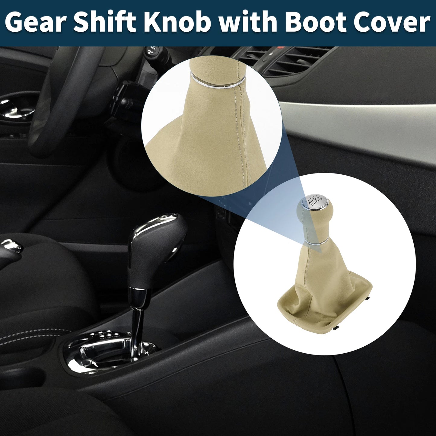 5 Speed Gear Shifter Knob with Cover No. 4B0863279A for Audi A6 (1997–2004)