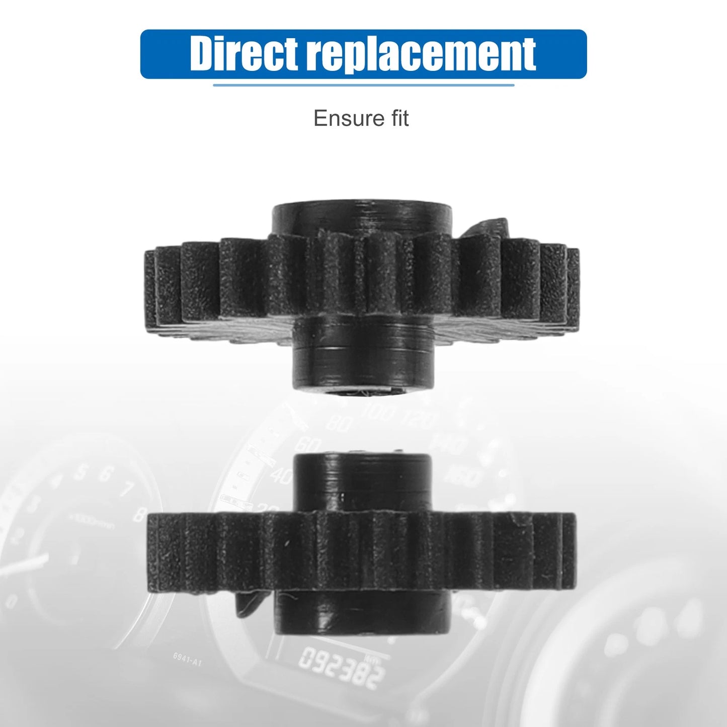 24 Teeth Odometer Repair Gear for Chevrolet GM Models (Plastic Black)