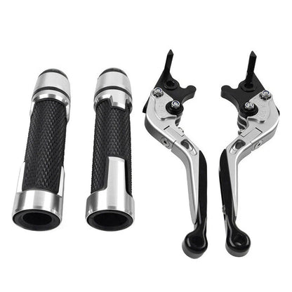 Silver Extendable Brake Clutch Levers Grip Set for Suzuki GSXR1000 (2001-2023)