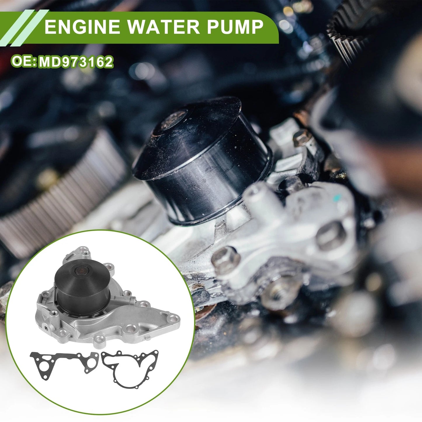 Engine Water Pump for Mitsubishi Eclipse (No.MD973162)