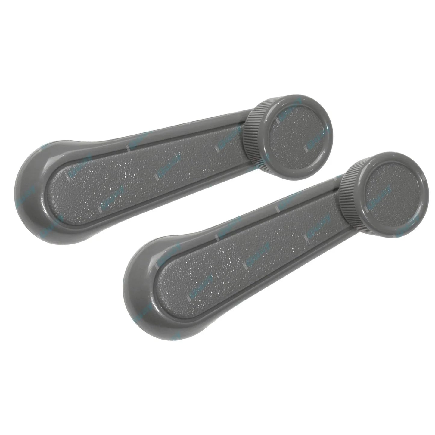 2 x Grey Door Window Winder Handles for Toyota Hilux (1983-1988)