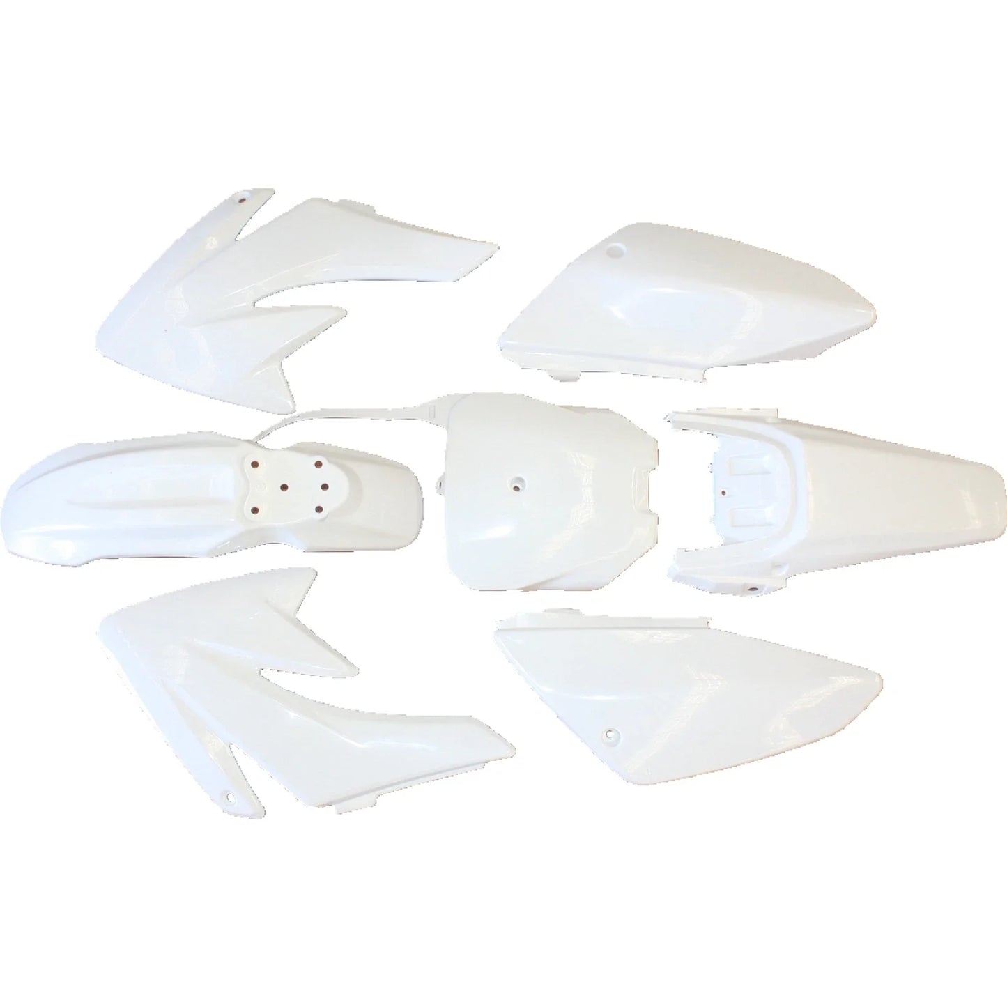 White Plastics Guard Fairing Fender Kit for CRF70 150cc 160cc Dirt Bike