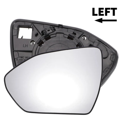 Left Side White Mirror Glass with Back for Hyundai Tucson (2022-2024)