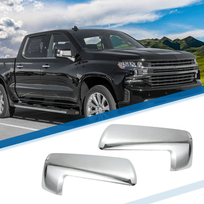 Door Mirror Covers for Chevy Silverado 1500, GMC Sierra (2014-2023)
