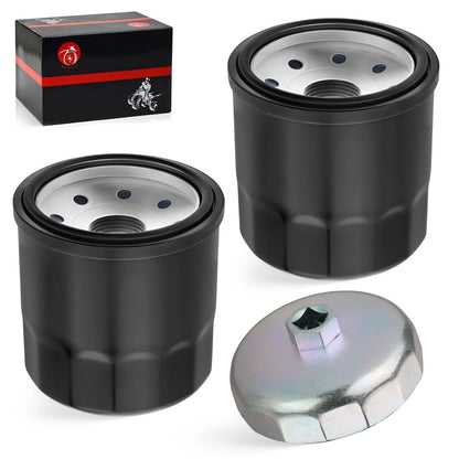 2 x Oil Filter w/ Wrench Tool for Kawasaki Teryx KRX4 1000 KRT1000 (2023–2024)