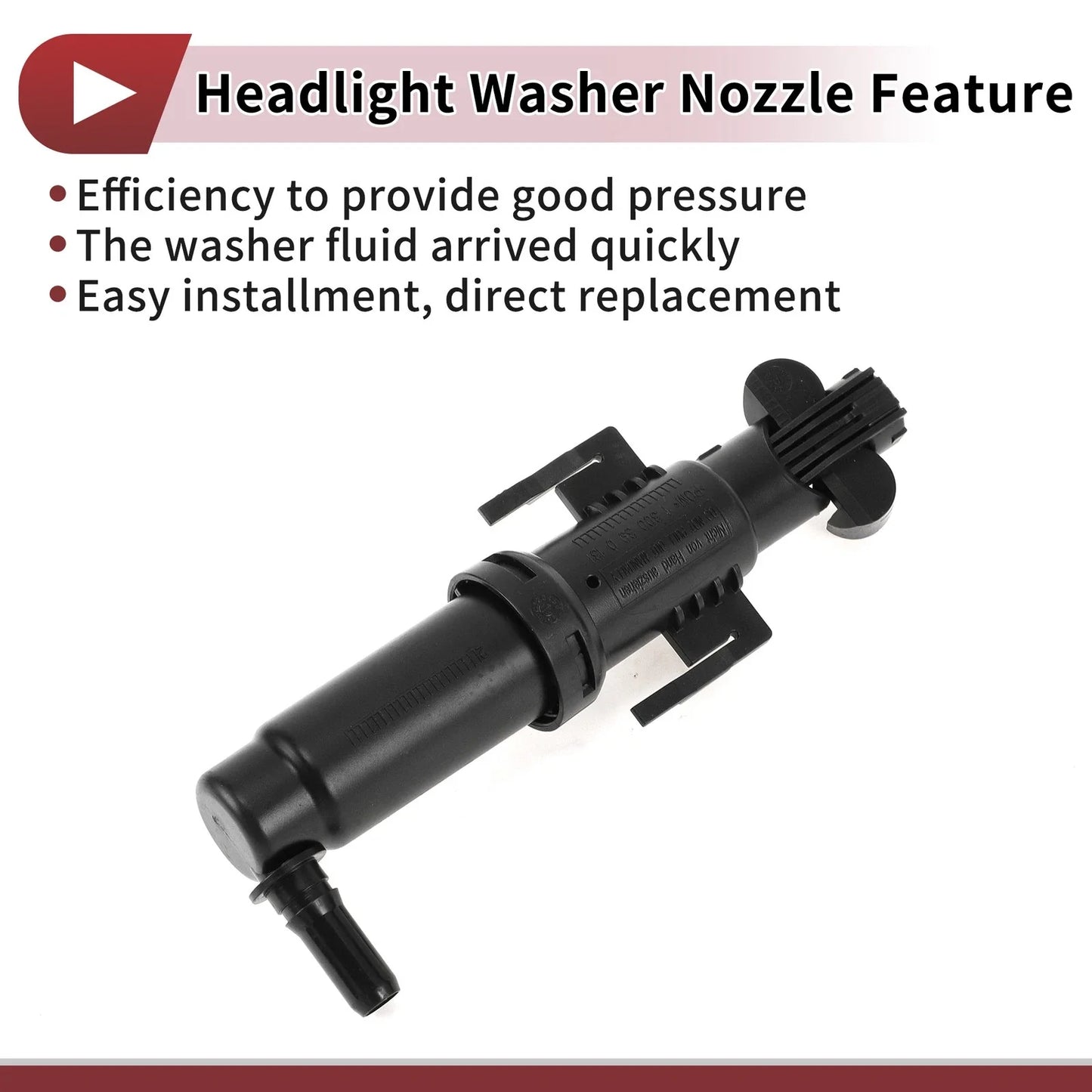 Front Passenger Side Headlight Washer Nozzle for BMW 528i (2011-2016)