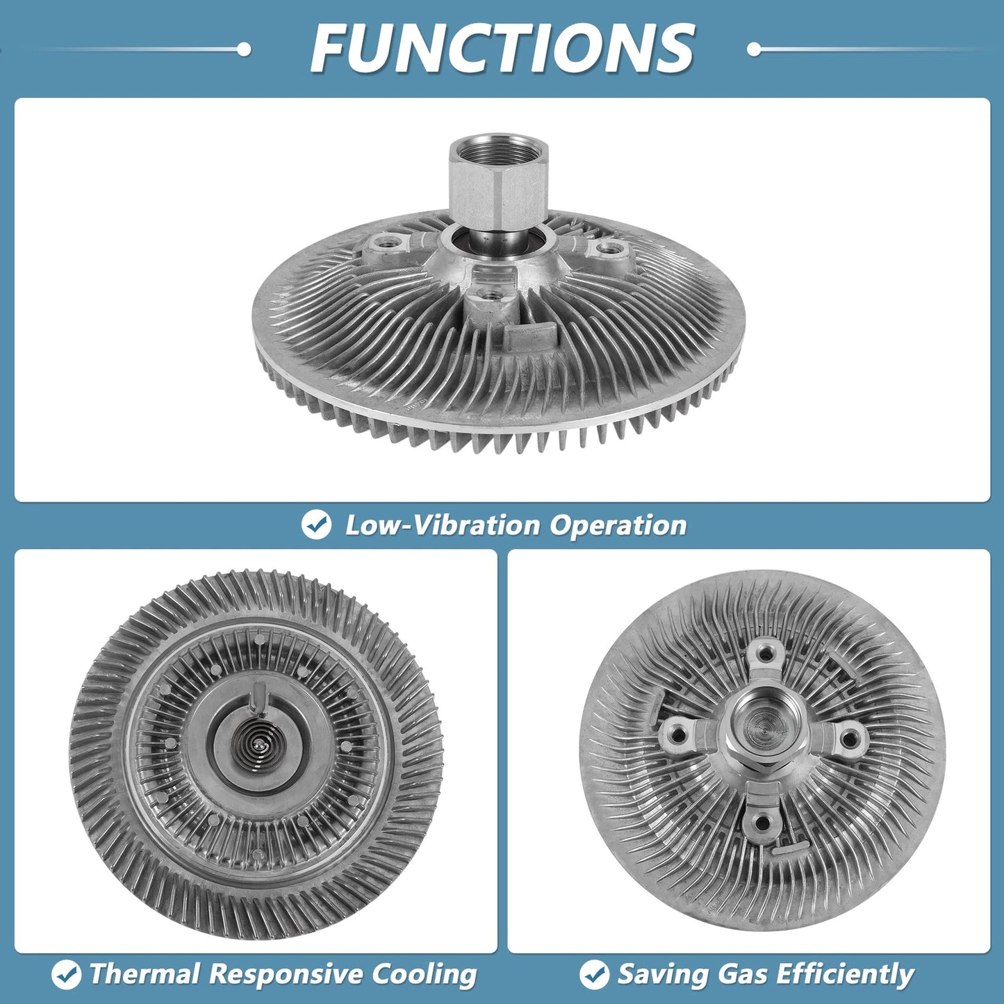 Engine Cooling Fan Clutch for Jeep Wrangler (2007–2011) No. 55056699AA