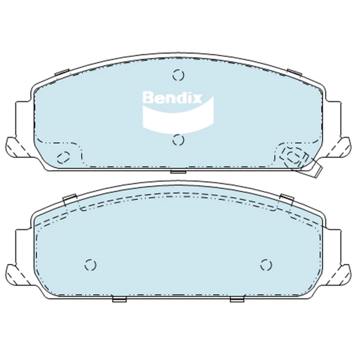 Set of 4 Bendix Ultimate Disc Brake Pads for VE VF Commodore (2006–2017)