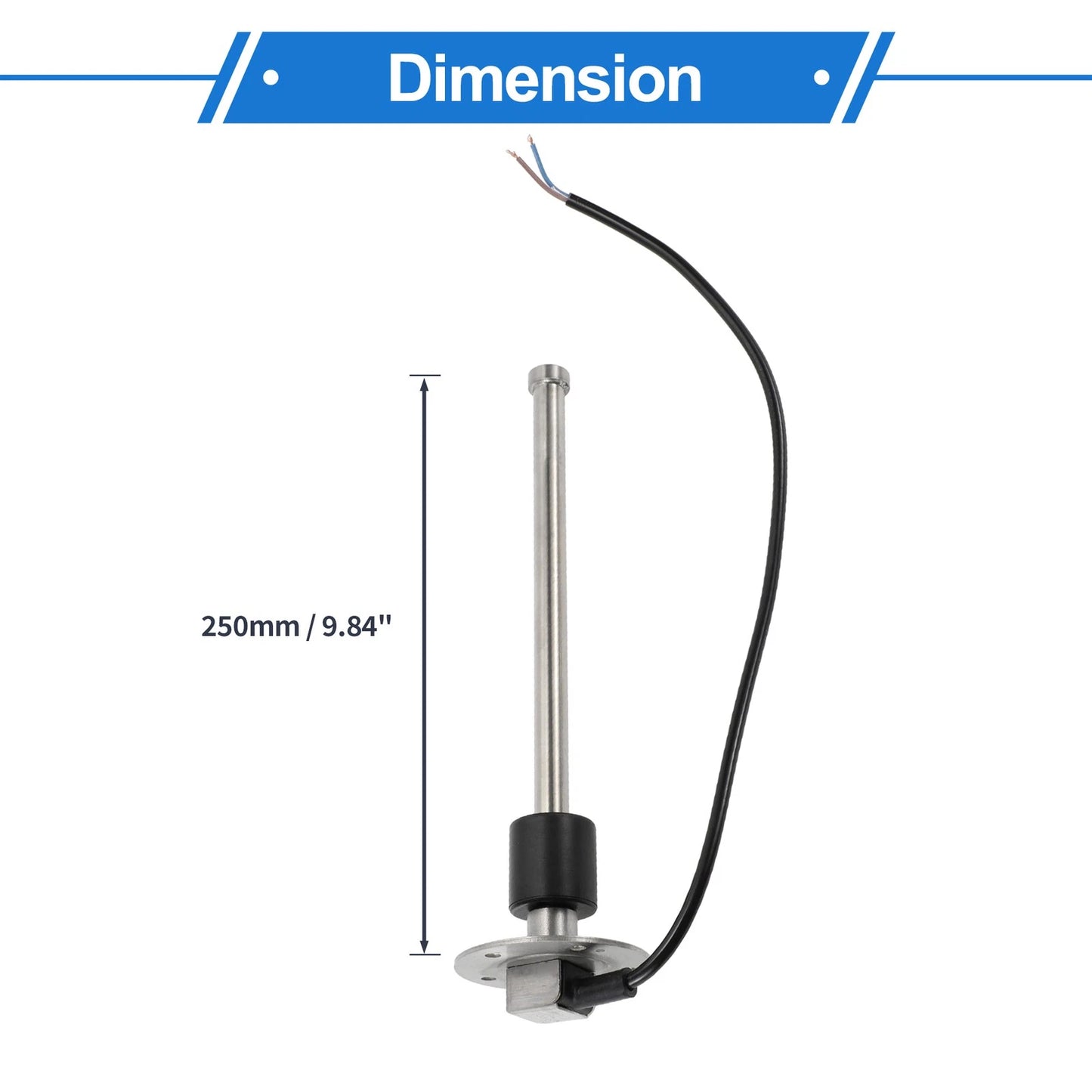 Fuel Sending Unit and Gauge Kit 0-190 Ohm for Boat Car Truck (0-190)