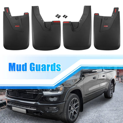 Set of 4 Mud Guards for Dodge Ram 2500 3500 (2010–2023)