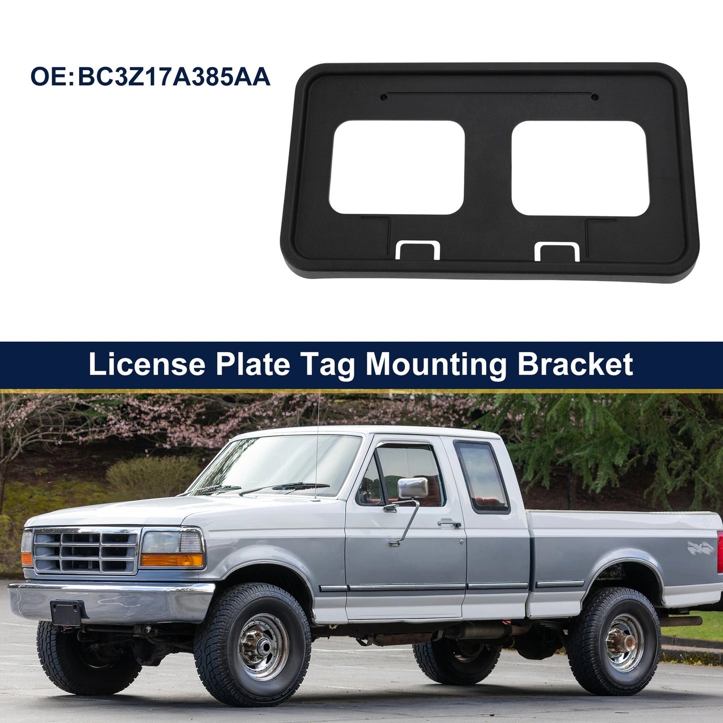 License Plate Frame Set for Ford F-250 F-350 F-450 F-550 Super Duty (2011–2016)