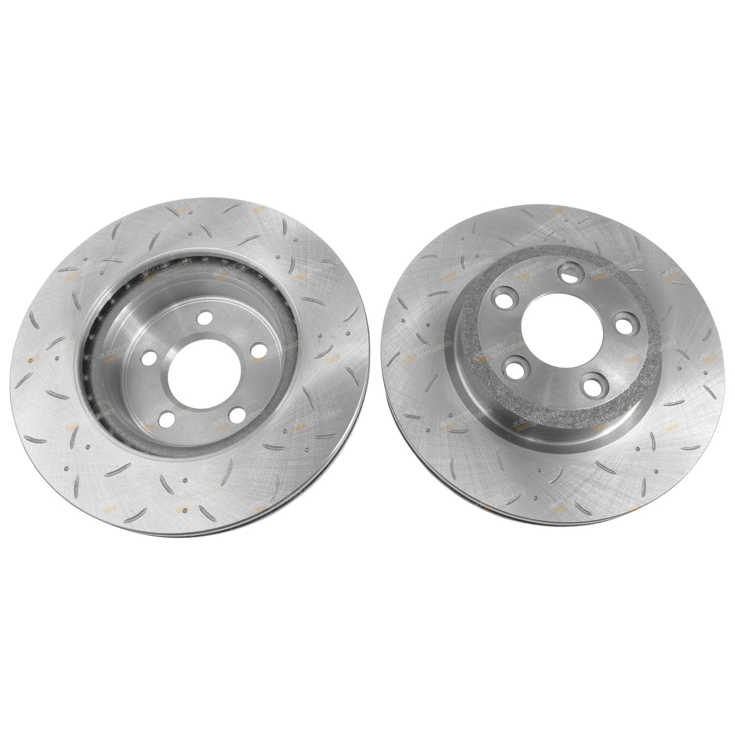 Front Drilled Slotted Disc Brake Rotors for BF FG XR6 XR8 (2005-2013)
