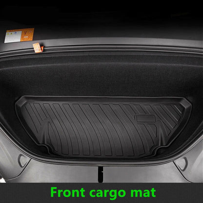 Front Frunk Under Trunk Cargo Mat Liner Box Durable Anti-Skid for Tesla Model X