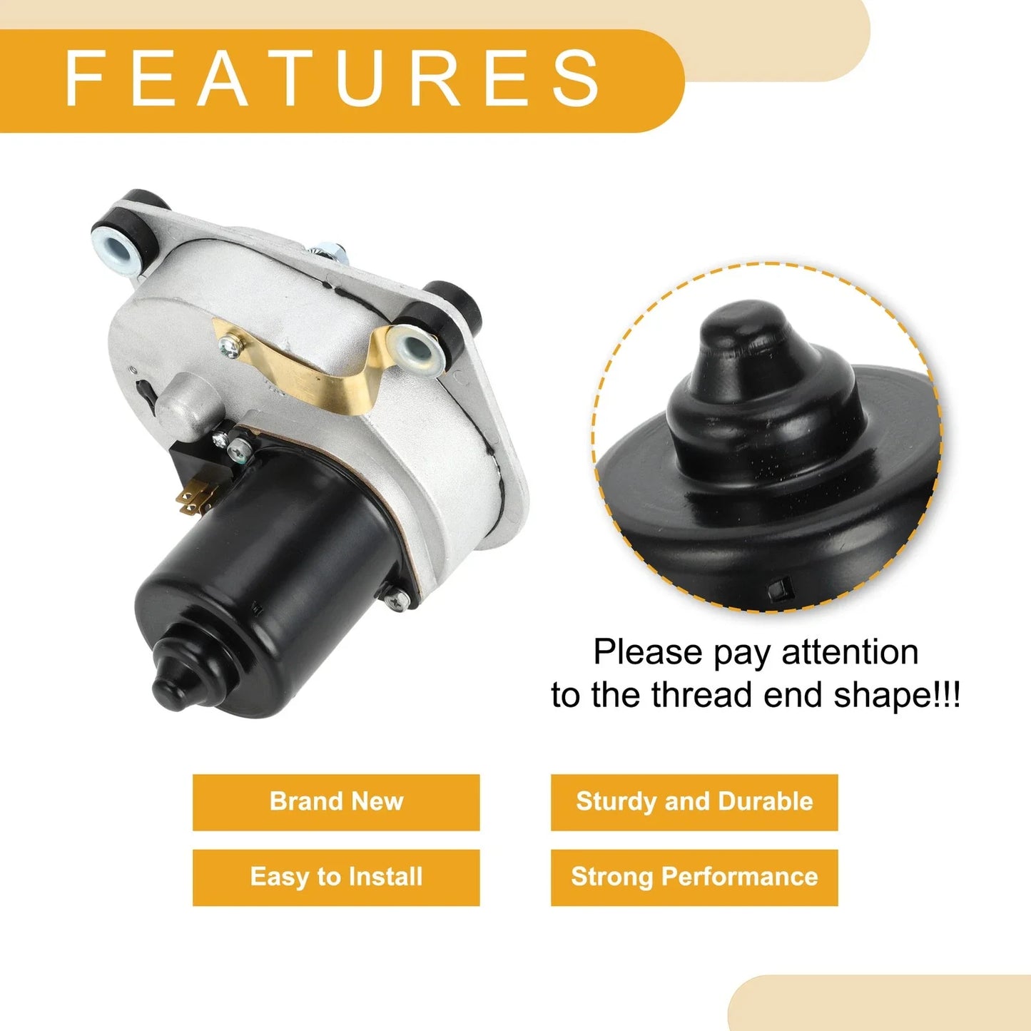Windshield Wiper Motor for Dodge D100 D200 D300 W100 W200 (1969-1971)