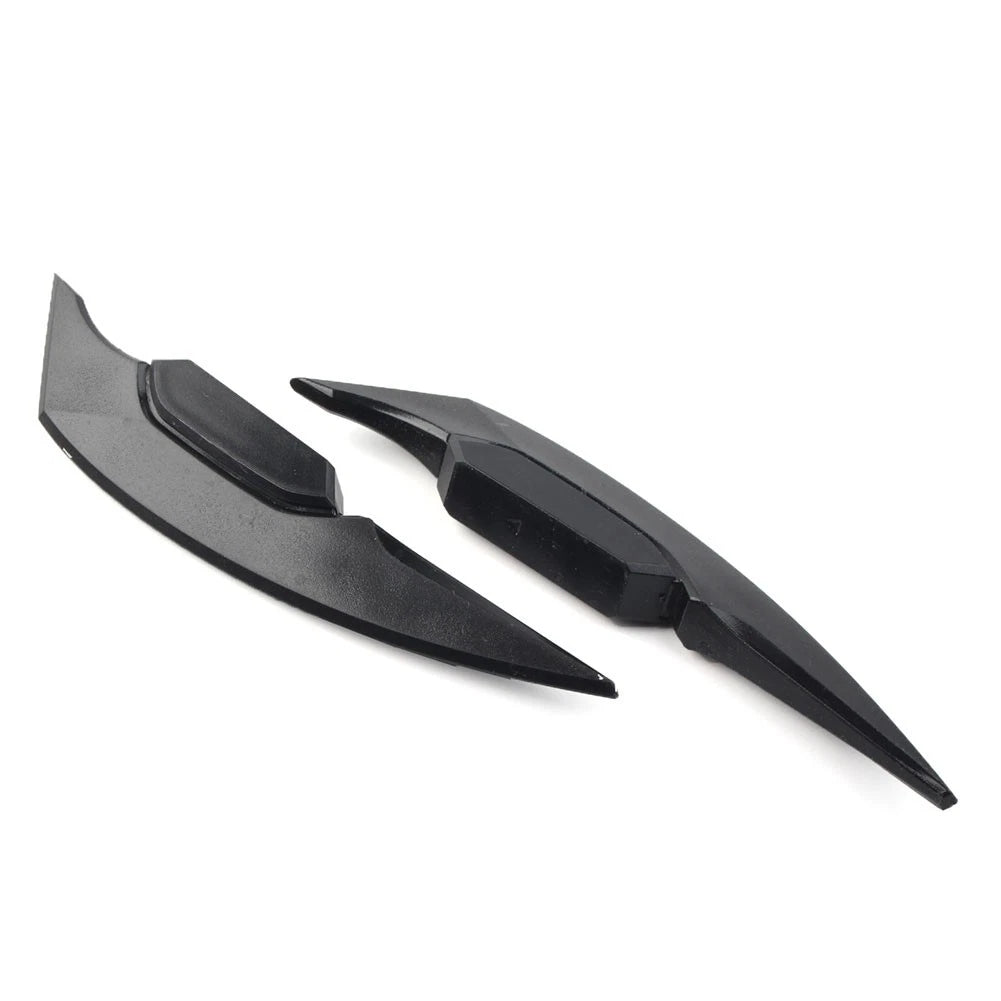 Fairing Winglets Side Spoiler Deflector Air Wing Kit Universal Pair Black