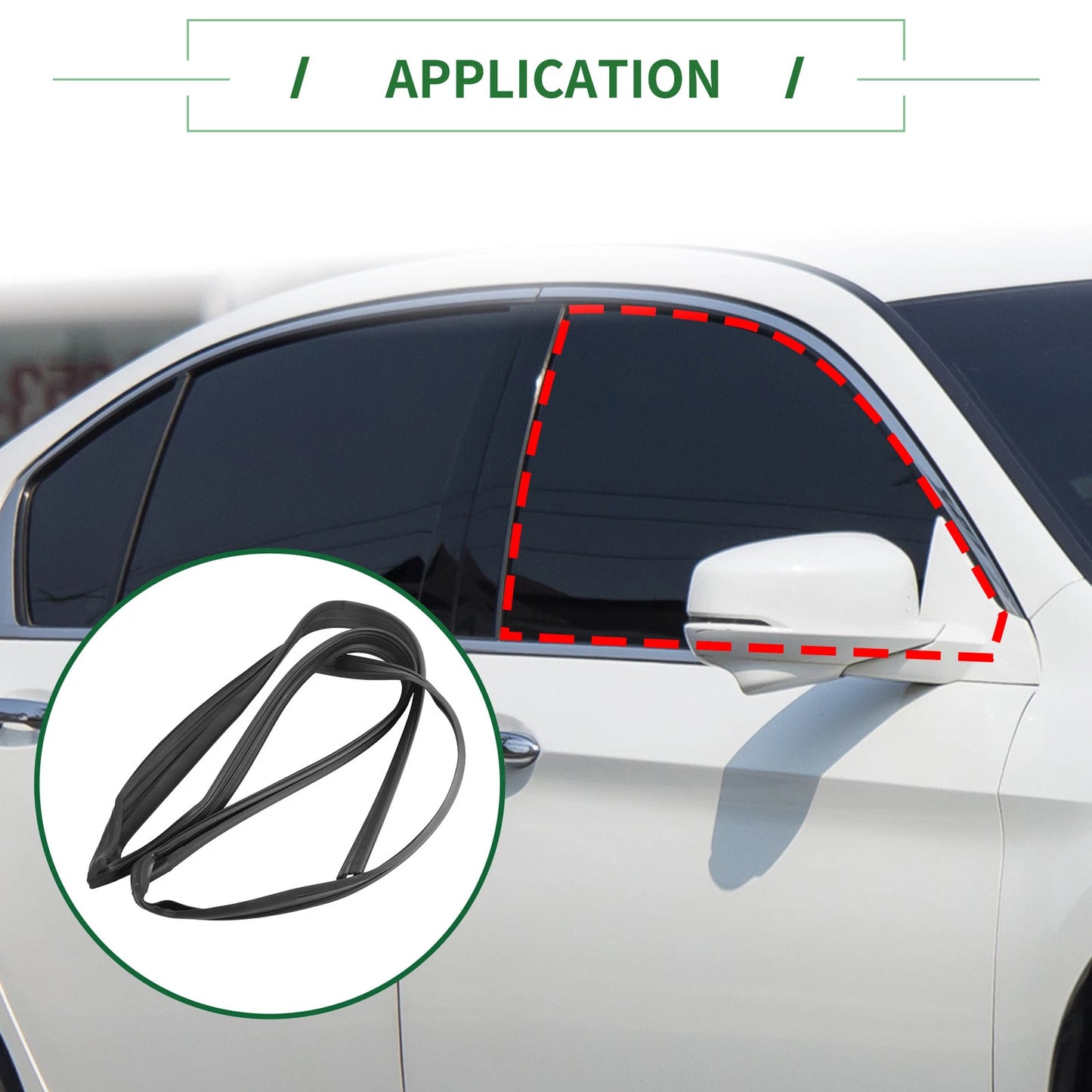 Front Left Door Window Run Channel Seal Strip for Honda Accord (No. 72275SDET01)