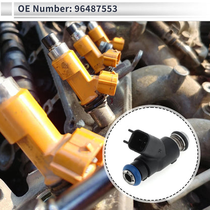 Fuel Injector No. 96487553 for Chevrolet Aveo 1.6L (2006–2008) 1 Pc Black