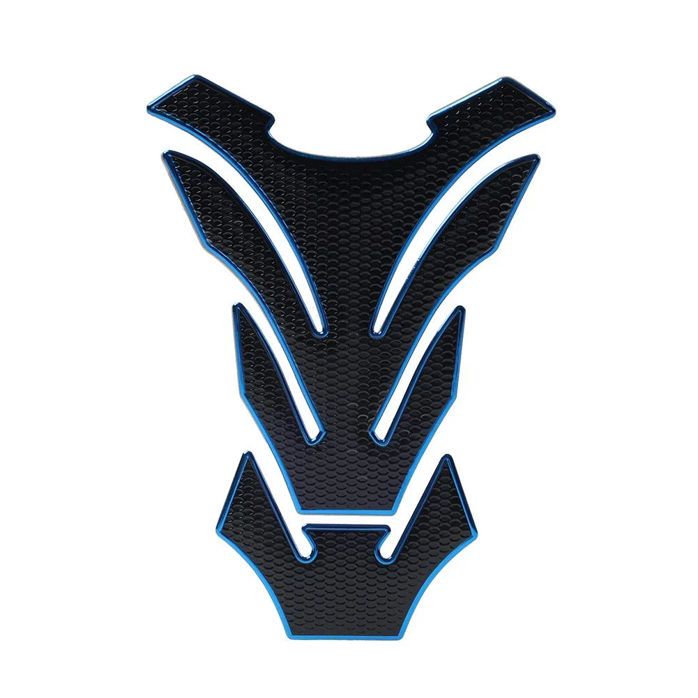 Blue Motorcycle Fuel Tank Pad Cover Guard Protector Decal Grip