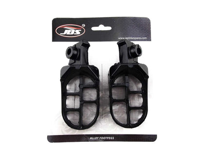 Set of 2 Black Foot Pegs for Suzuki JR50 (1978–2007)