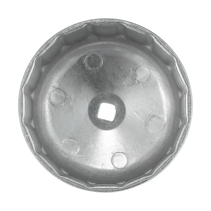 86mm 16 Flutes Oil Filter Wrench for BMW Volvo Silver Tone