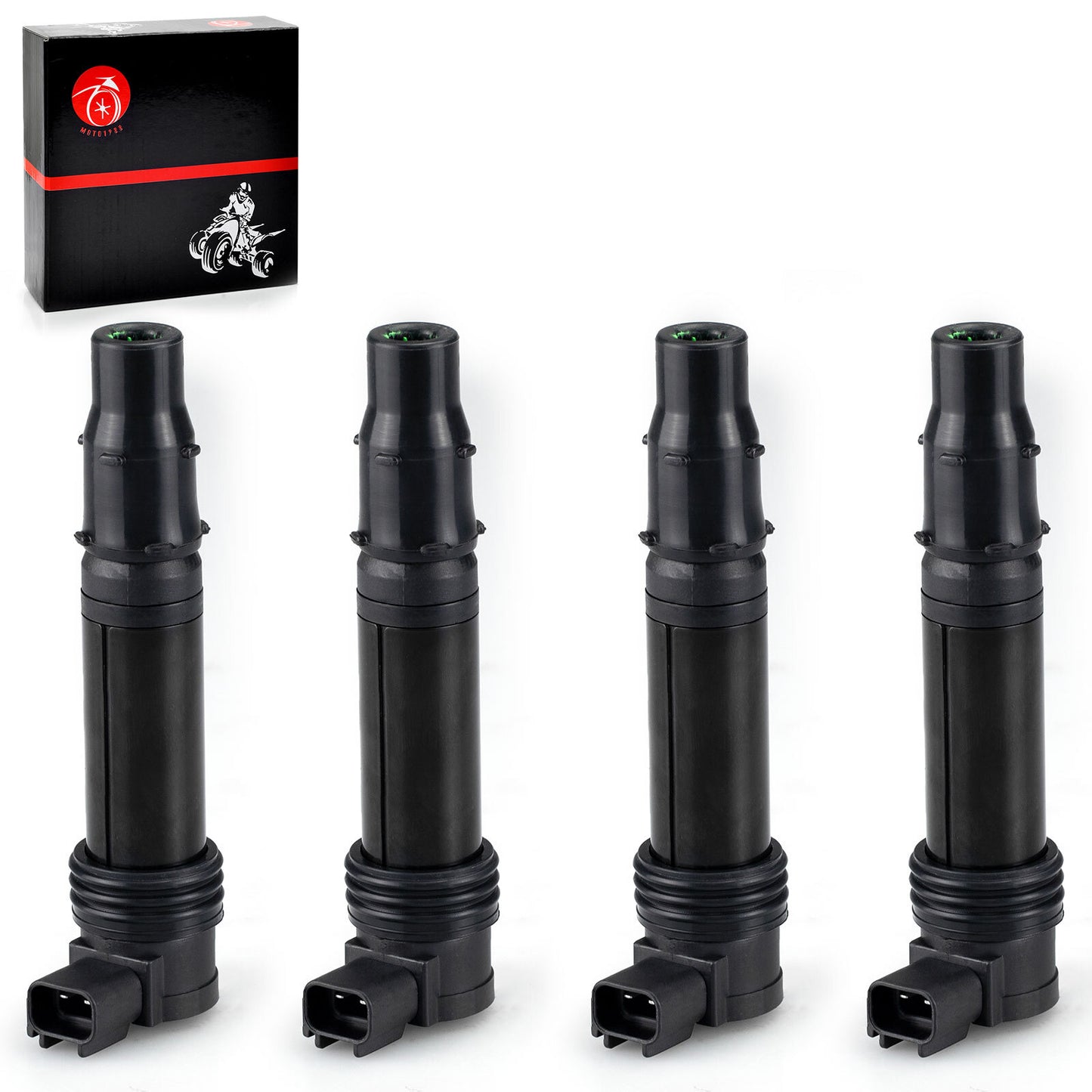 Set of 4 Ignition Coils for Kawasaki Ninja ZX600 ZX-6R (2003–2018)