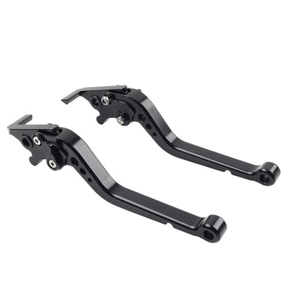 CNC Long Brake Clutch Levers for Yamaha YZF R1 R6 (2004–2016) Black